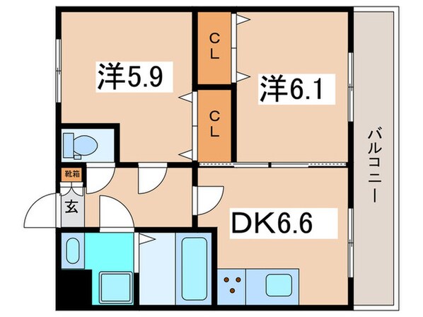 サンライトあべのⅥの物件間取画像